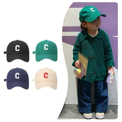 Kids Baseball Cap Korean Children Peaked Hat Cotton Boy Girl Outdoor Sun Visors Solid Color Baby Caps