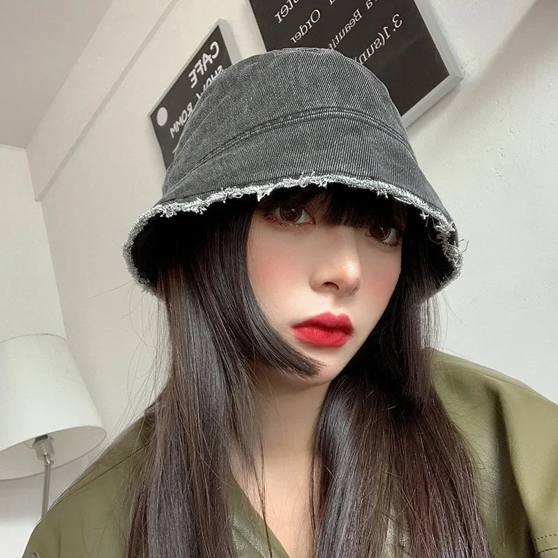 Irregular Brim Cowboy Caps for Women
