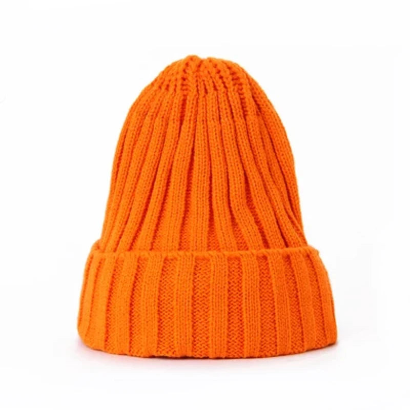 New Beanies Women Solid Knitted Warm Soft Trendy Hats