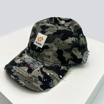 New Unisex Broken Style Letter Star Niche Baseball Hats