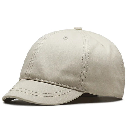 Large Head Man Big Size Baseball Cap, Short Peaked Sun Hats Soft Cotton