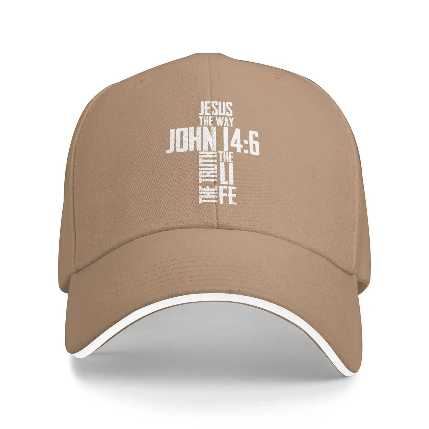 Mandev Original Classic Casquette Hat Men Women Christian Bible Verse Jesus The Way John 14:6 Baseball Cap