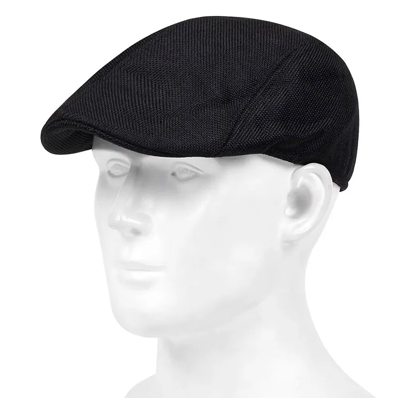 Mens Solid Casette Caps Spring And Summer Outdoor Casual Golf Hats Outdoor