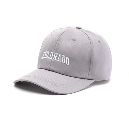 Vintage Letter Embroidered Baseball Cap Trendy Peaked Hat