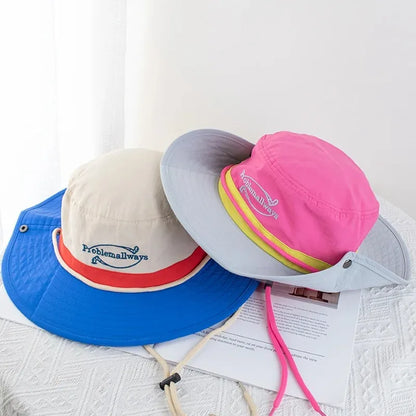 Japanese Retro Color Matching Quick-Drying Bucket Hats Hiking Caps