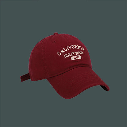 Retro Letter Embroidery Baseball Caps For Women Men Summer Sport