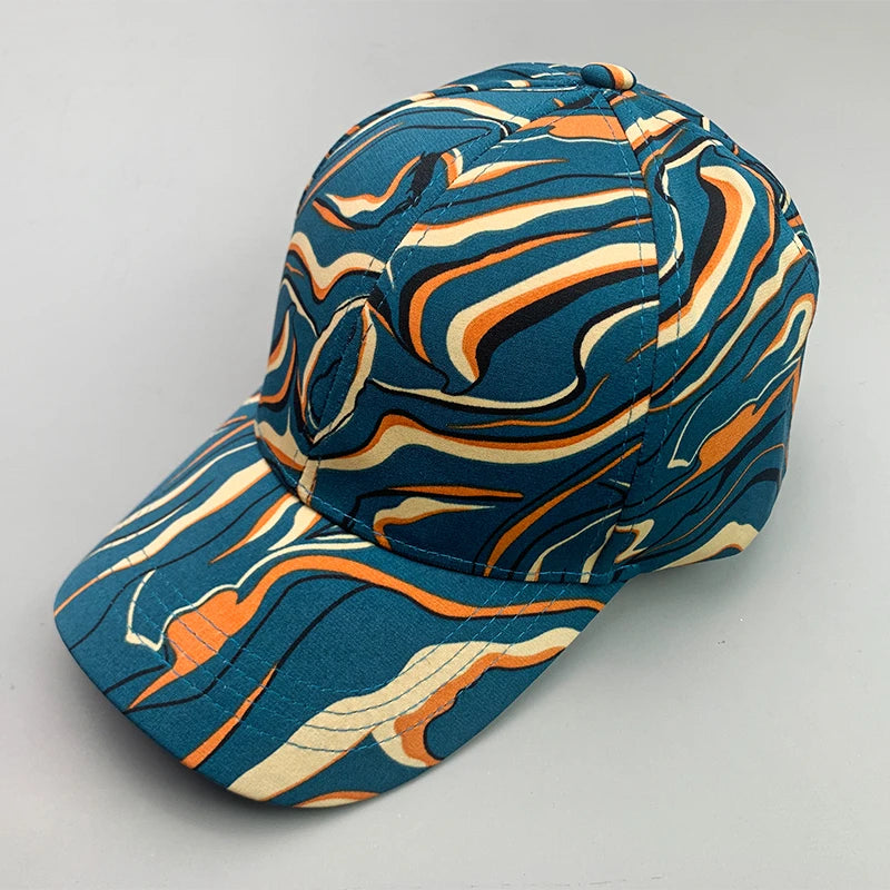 New Streetwear Kpop Striped Love Men Women Baseball Hats