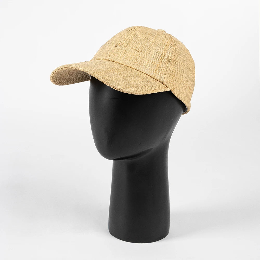 Natural Raffia Straw Baseball Cap Women Straw Cap For Summer
