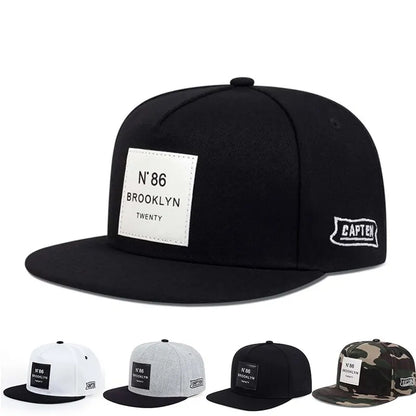 New Fashion N86 BROOKLYN Patch Snapback Hat Adjustable Cotton Tide Hip Hop Outdoor Sport Baseball Cap