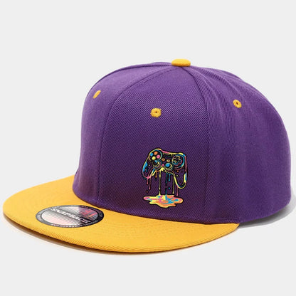 1PC Two - Color Block Hip - Hop Cap for Men and Women Snapback Cap