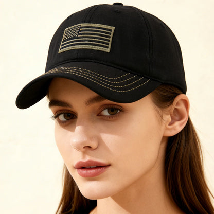 Fashion Embroidered Us Flag Baseball Cap