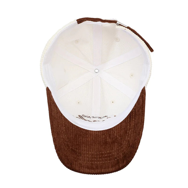 Embroidery Colorblock Baseball Cap Inspirational Quote Dad Hat