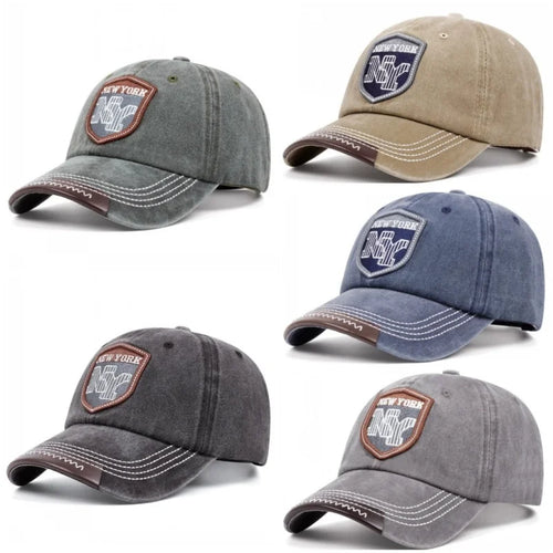 Unisex Adjustable NY Embroidery Baseball Cap All Seasons