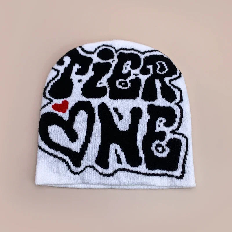 Letter Love Wool Knitted Hats Warm Hip Hop Beanies