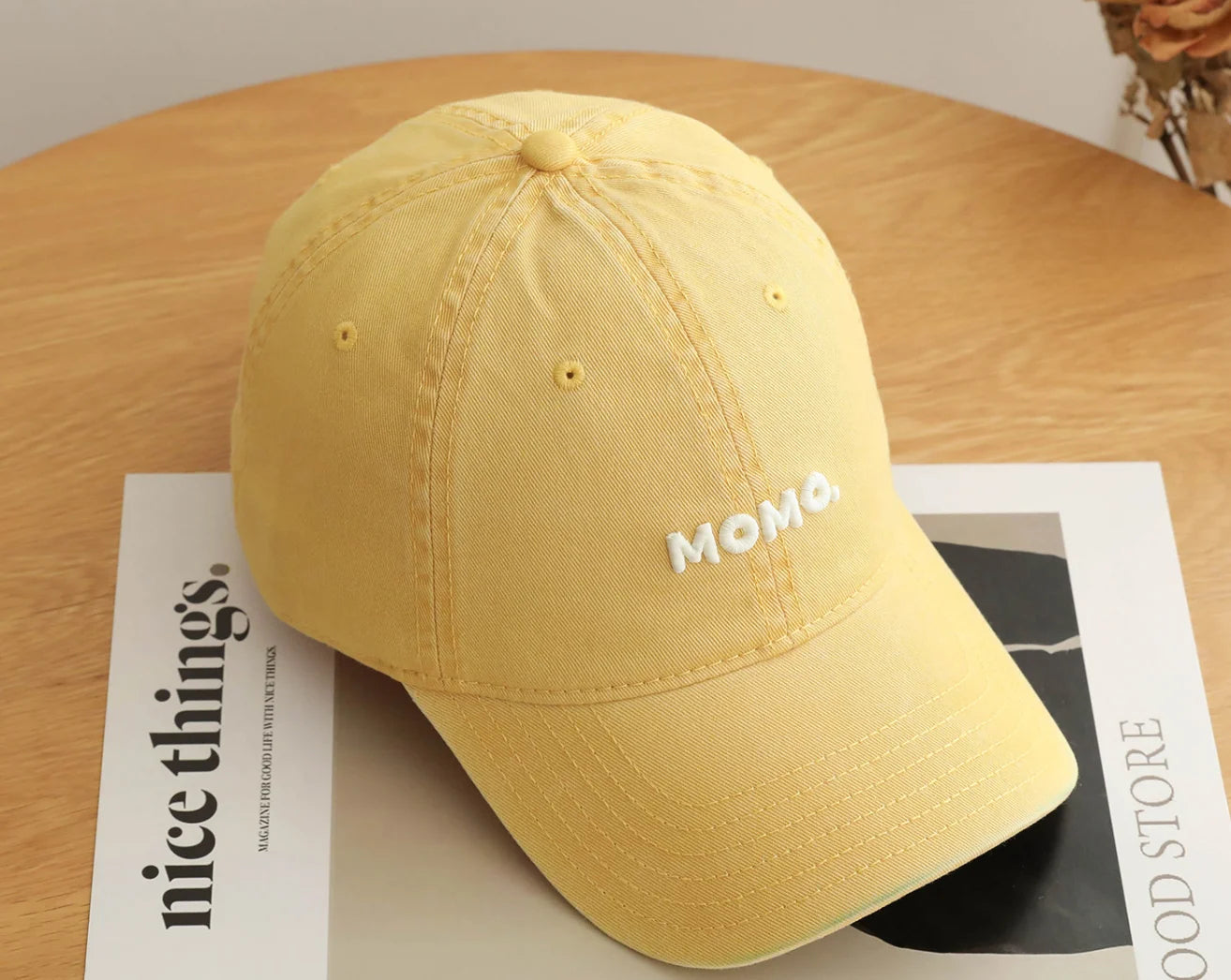 Unisex All-Season Cotton Baseball Cap with Simple Letter Embroidery Hat for Men And Women