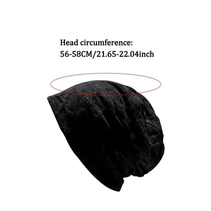 Casual Women Thin Bonnet Cap Slouchy Breathable Beanies Hat