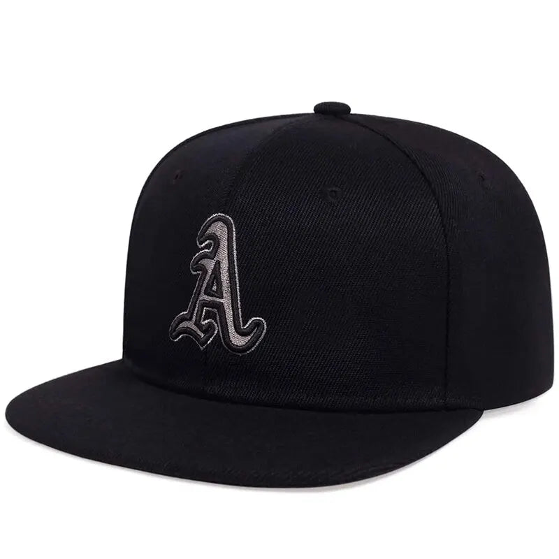 Unisex Gothic Alphabet Embroidery Hip Hop Hats Outdoor