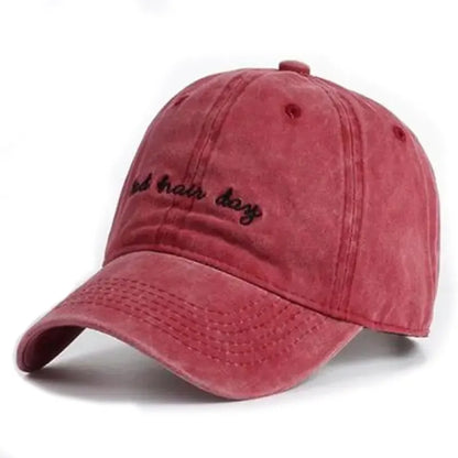 Fashion Letter Embroidery Wash Baseball Caps