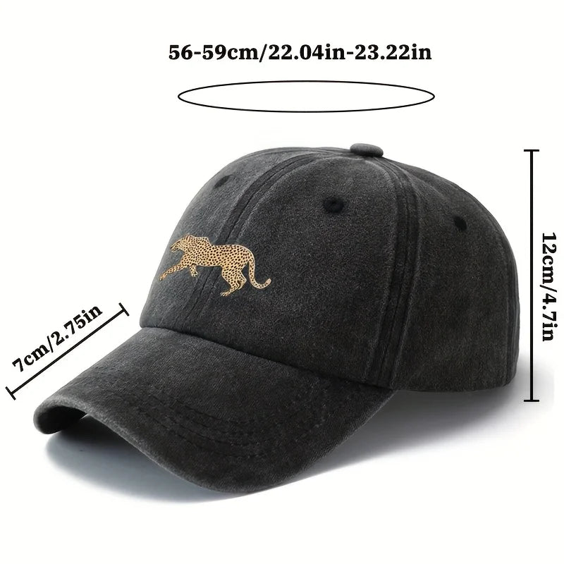 A Unisex Printed Animal Leopard Baseball Cap