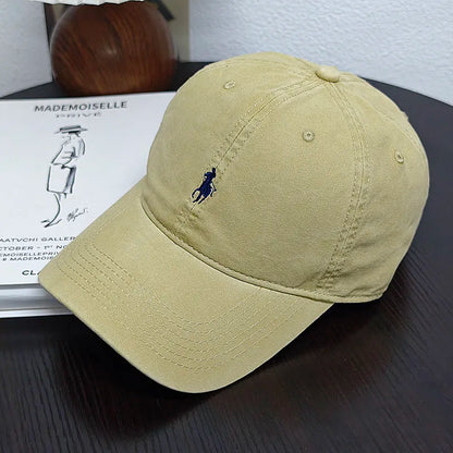 New Trendy Pony Embroidered Baseball Cap Showing Face Small Leisure Sports Cap