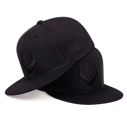 High quality Unisex Simple grey V 3D pierced Embroidery Bill Hip-Hop Hats