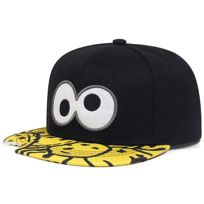 Unisex Eye Pizza Embroidery Hip-hop Hats Spring and Autumn