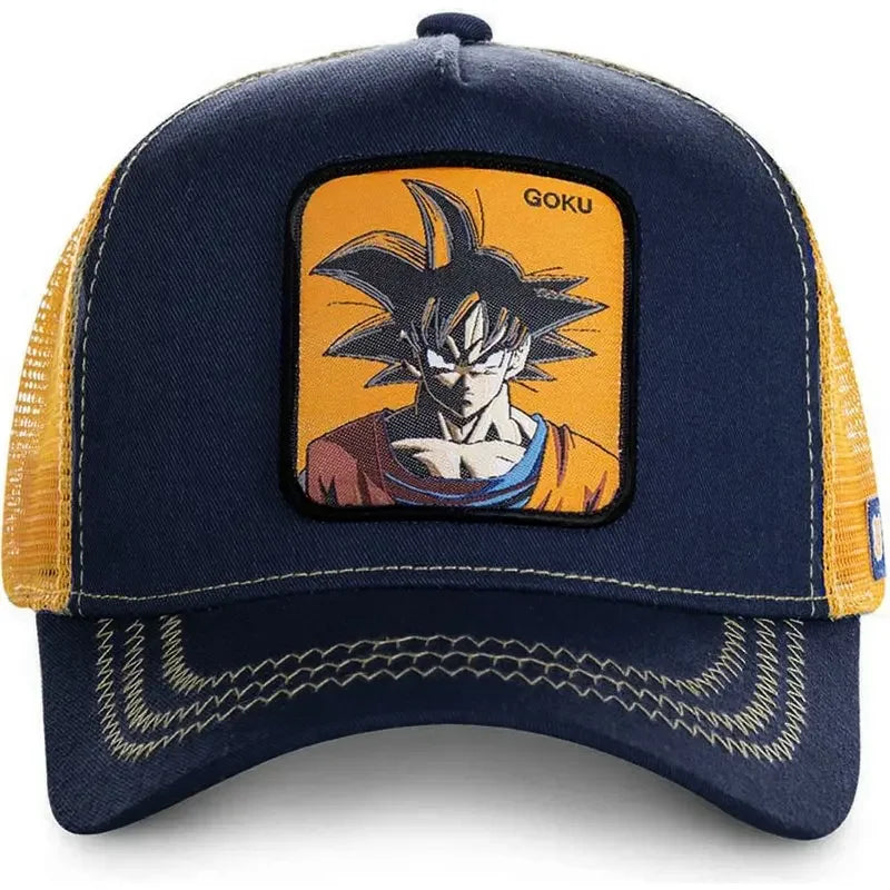 Dragon Ball Son Goku Cap Summer Travel Peaked Cap Men's Embroidery Hip-Hop Cap