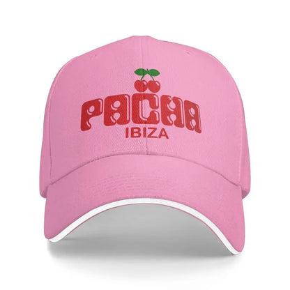 Preppy Cherry Pacha Ibiza Baseball Cap Outdoor Daily Travel Sports