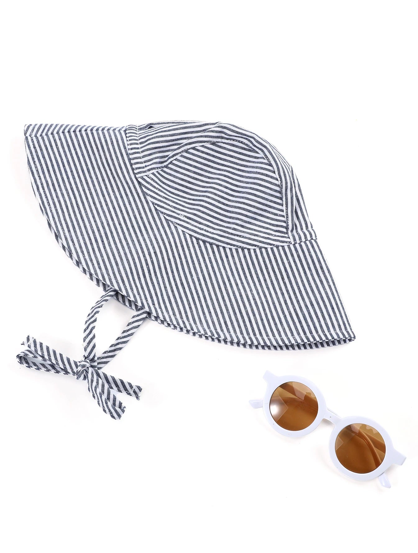 Spring/Summer Stripe Printing Kid Sun Hat
