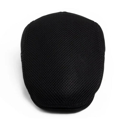 Men Summer Hollow Mesh Beret Breathable Vintage Forward Cap