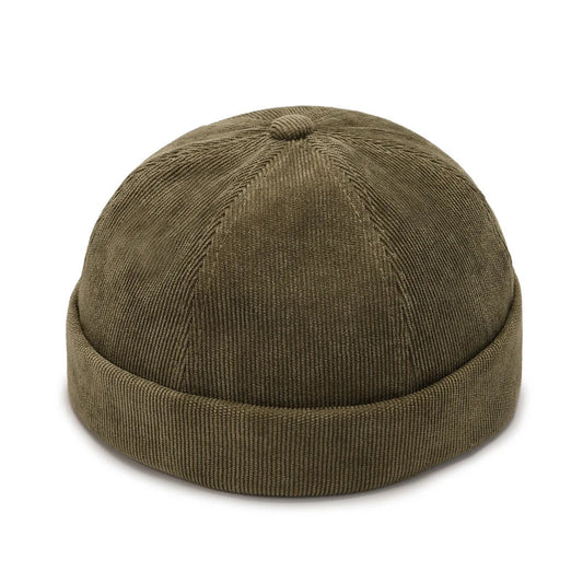 Summer Vintage Cotton Brimless Skull Cap Beanie Hat Portable Hip Hop Hats Men Women