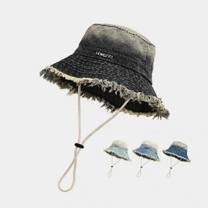 Women's Vintage Washed Denim Bucket Hat
