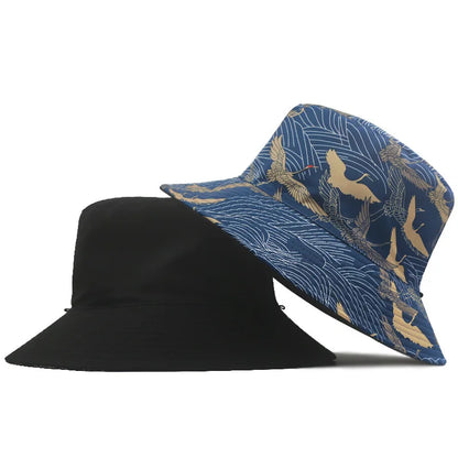 High Quality Large Bucket Hat Lady Summer Cotton Sun Cap