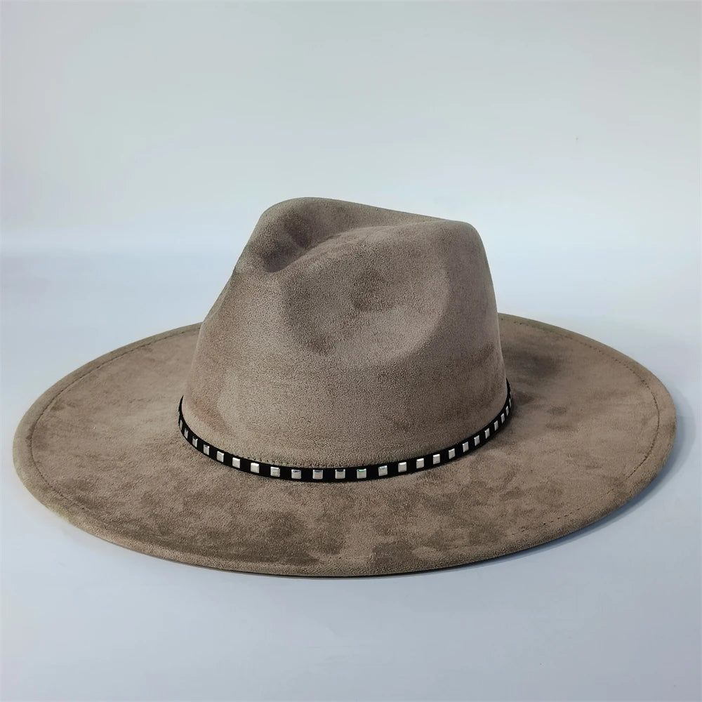 Pale Violet Red Vegan Suede Fedora Hat