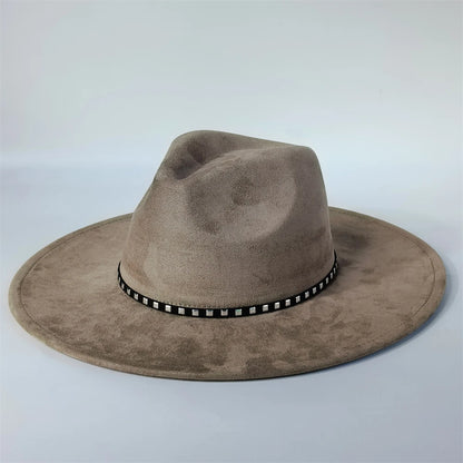 Pale Violet Red Vegan Suede Fedora Hat
