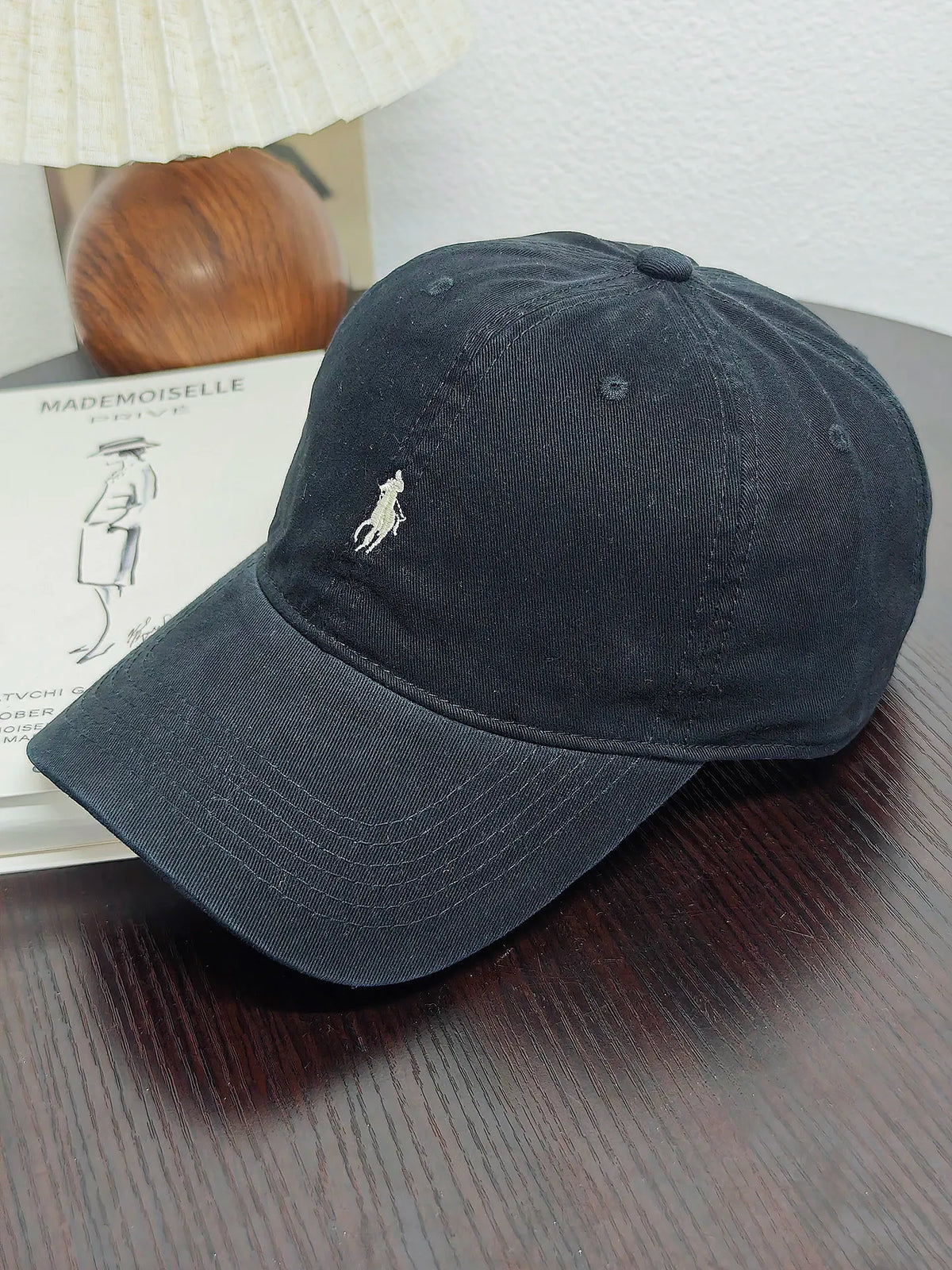 New Trendy Pony Embroidered Baseball Cap Showing Face Small Leisure Sports Cap