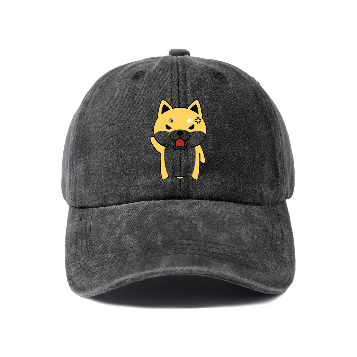 Cute Cartoon Animal Character Graphic Baseball Cap Vintage Washed Adjustable Unisex Dad Hat Casual Gift