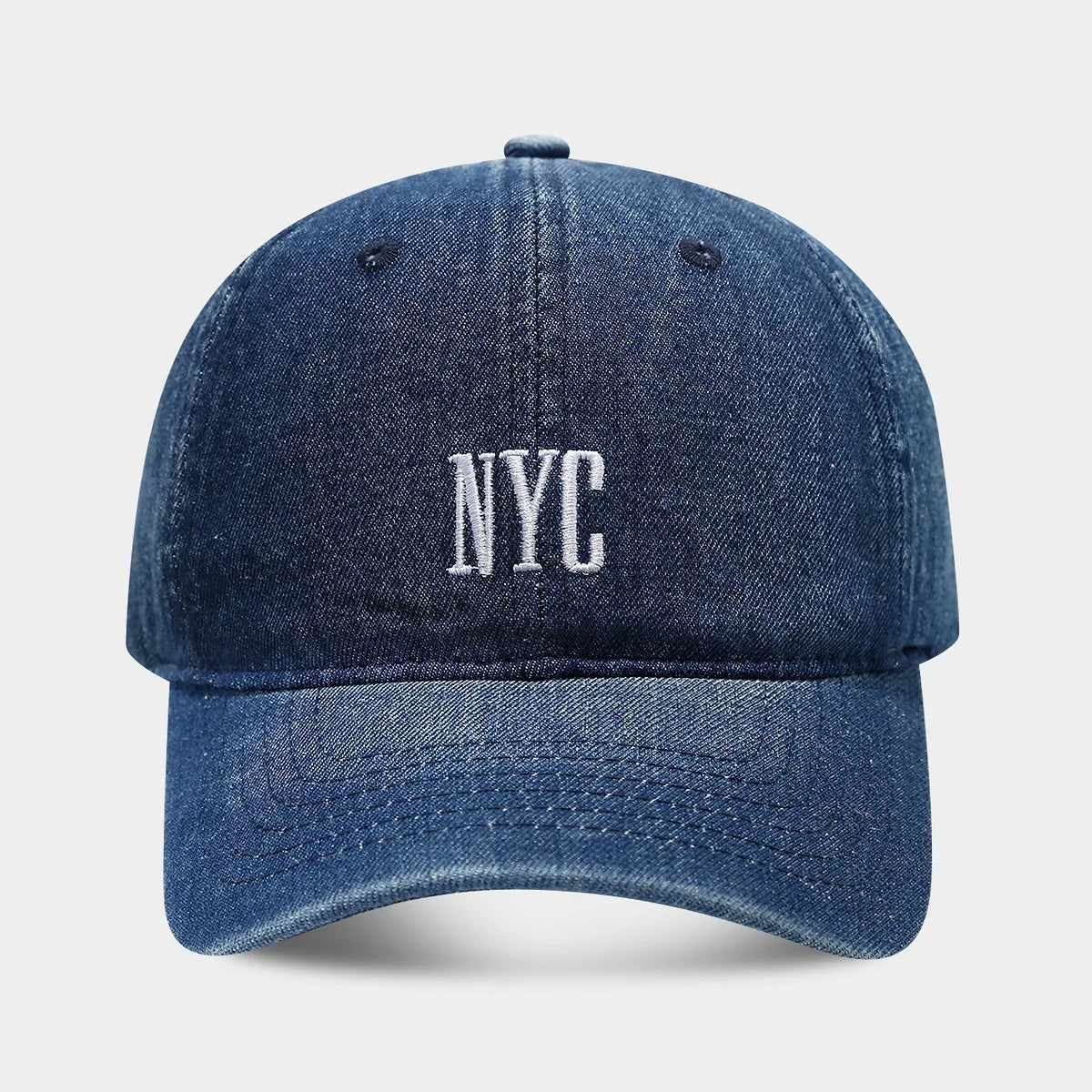 Versatile Spring Summer Denim Baseball Cap