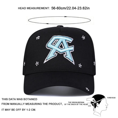 Unisex CA Letter Embroidery Baseball Caps Spring Autumn