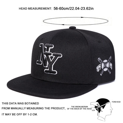 Unisex NY Letter Embroidery Hip-Hop Hats Spring And Autumn