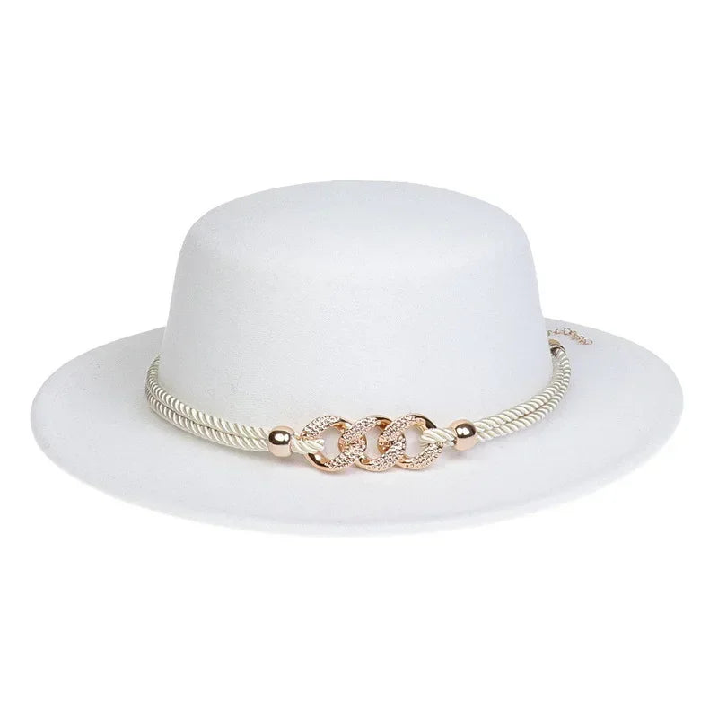 Unisex British Style Lightweight Felt Fedora Jazz Trilby Hat