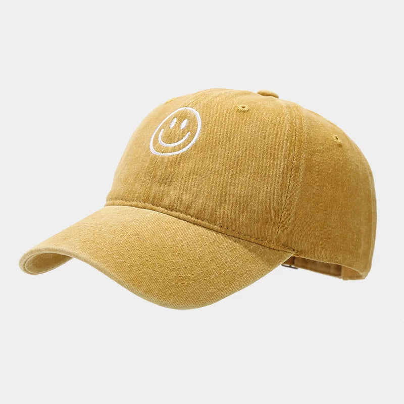 Washed Cotton Baseball Caps Women Men