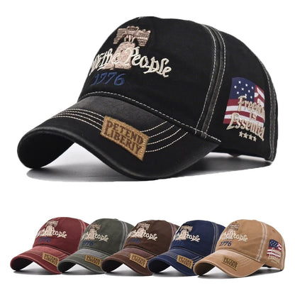 Men Women Cotton Embroidered Letter Printed Baseball Cap
