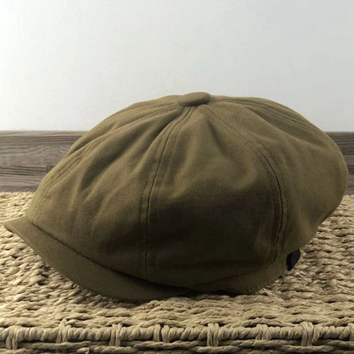 Cotton And Linen Octagonal Ivy Hat Women Fashion Berets Dad Flat Gatsby Driving Hat