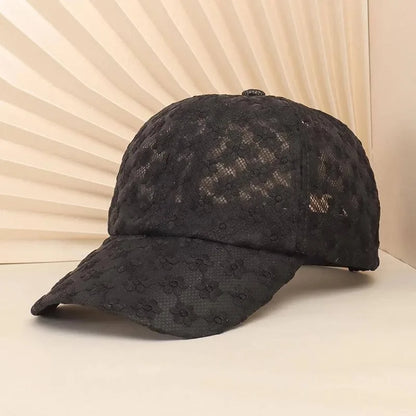 Summer Lace Flowers Baseball Caps For Women Butterfly Rhinestone