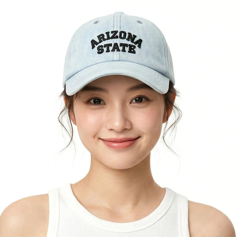 European And American Retro Washed Denim Baseball Cap
