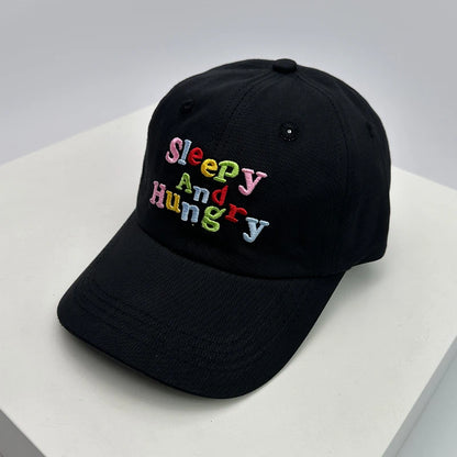 Men Women Korean Letter Embroidery Baseball Hats