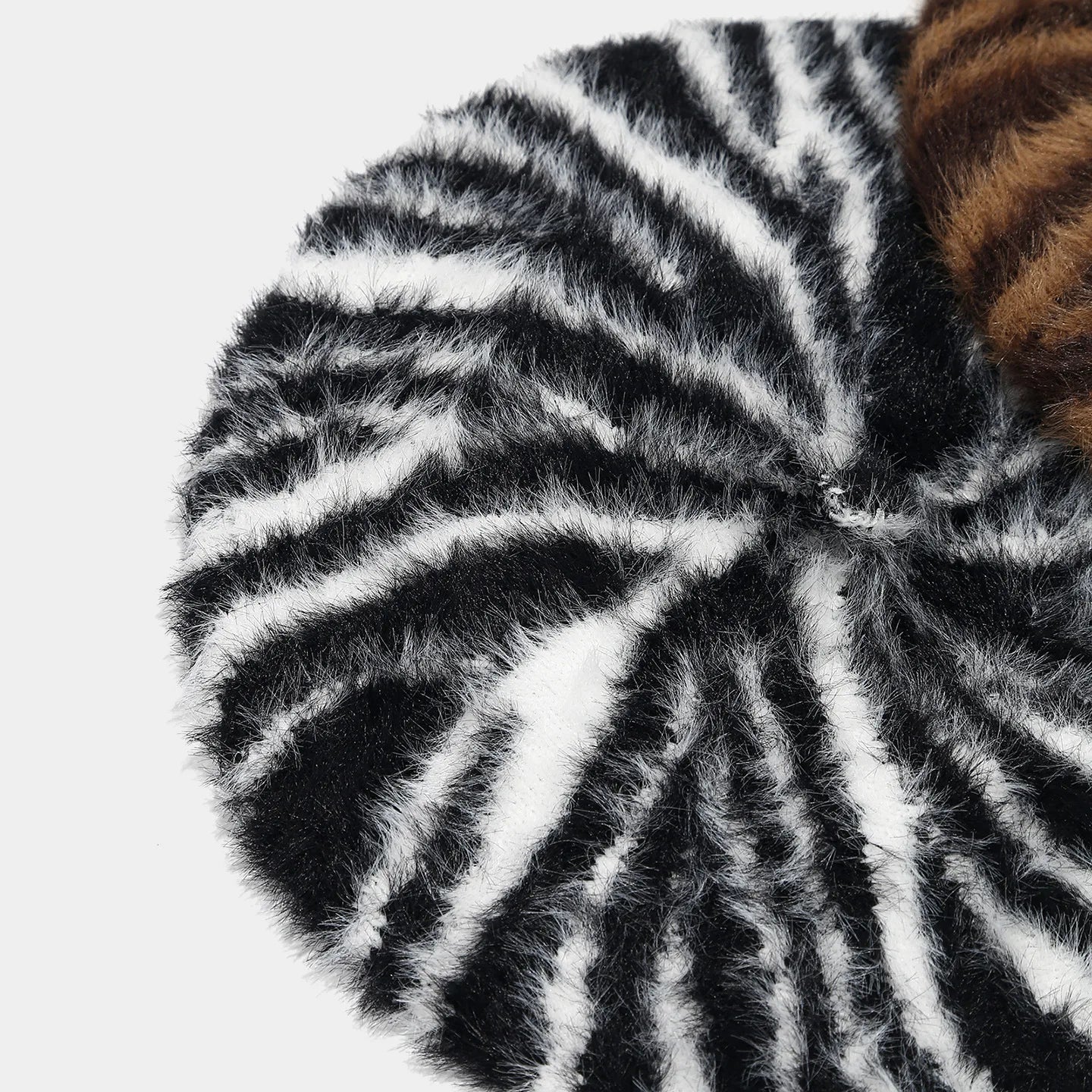 Women's Beret Autumn/Winter Zebra Striped Painter Hat