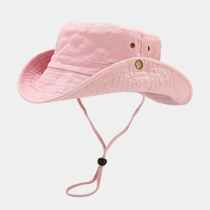 Custom Summer Retro Washed Cotton Patchwork Bucket Hat