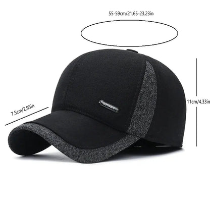 Autumn Thick Warm Men Winter Baseball Cap